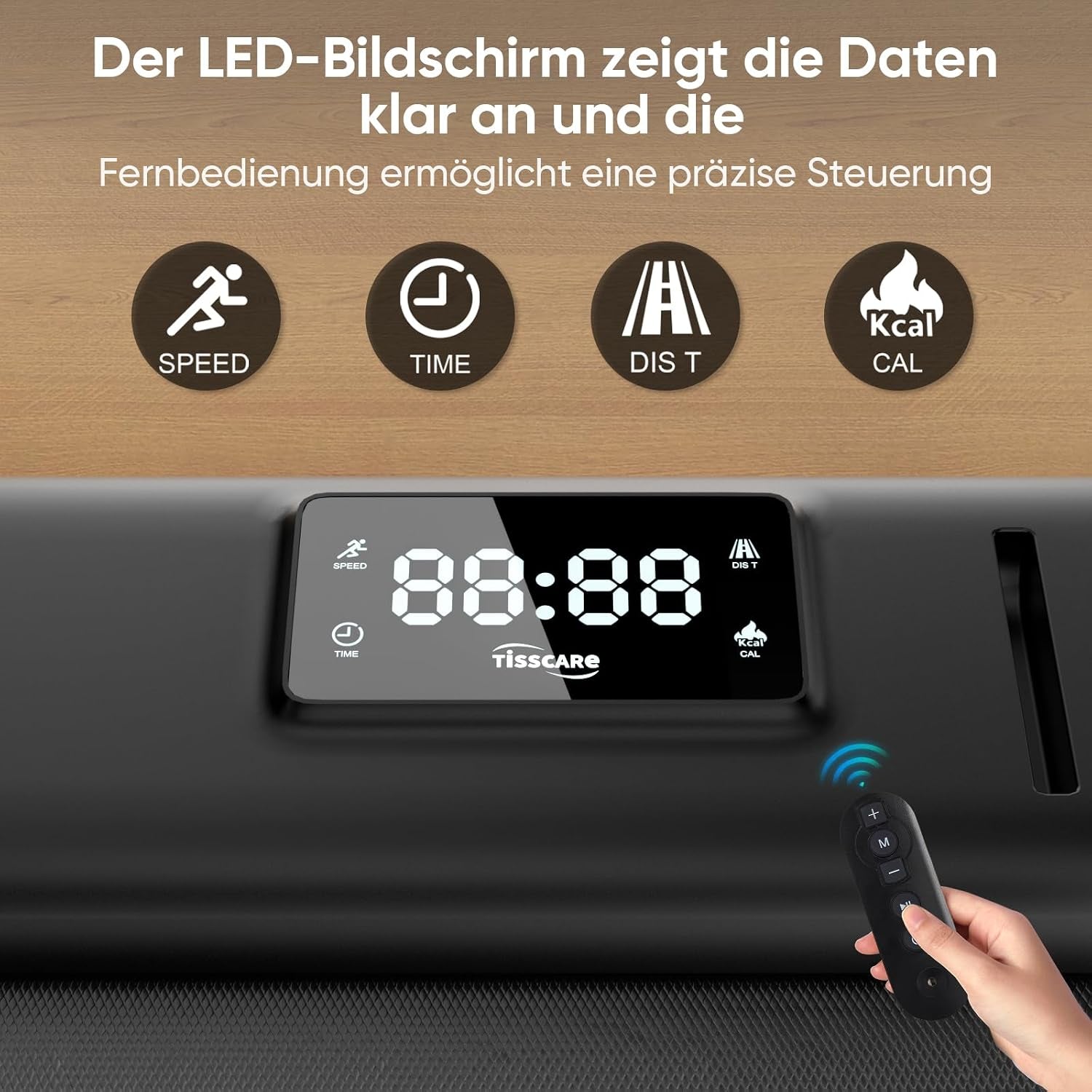 Tapis De Course Pour Maison Et Bureau - Tapis De Marche Silencieux Avec Fonction Inclinaison, 1-6 Km/H, Affichage LED, Capacité 130 Kg, Fitness À Domicile, Tapis De Course Sous Bureau