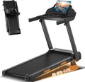CURSOR Tapis De Course Pliable Inclinable 15%,Tapis De Marche Inclinable 12Km/H,Treadmill Home Avec Moteur 3,0CV Et Affichage LED, Charge Max. 136KG