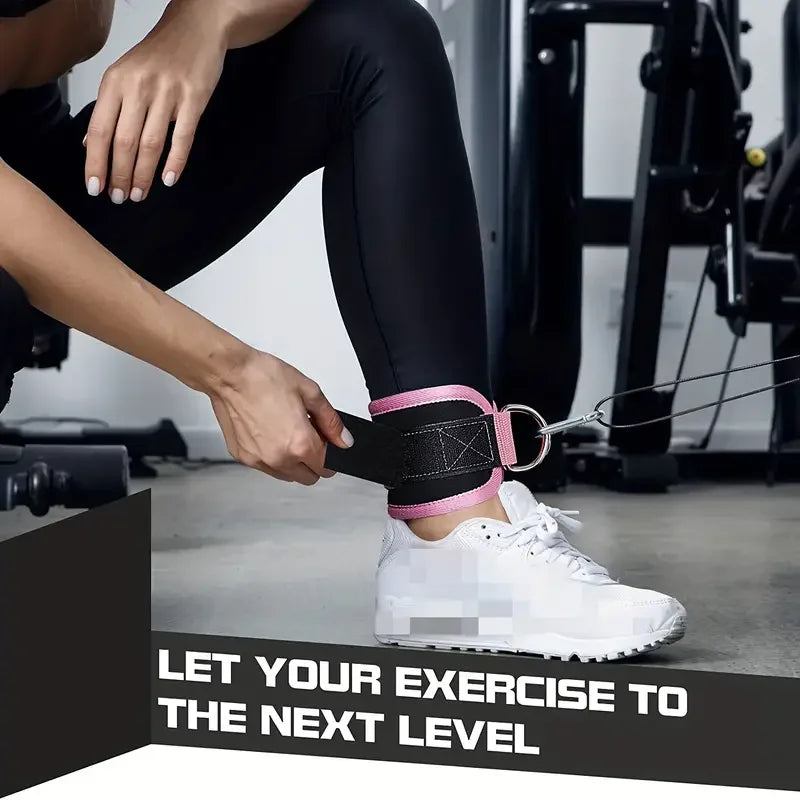 Fitness Ankle Straps Adjustable Gym Leg Strength Workouts with Buckle Sports Guard Abductors for Gantry Training Butt Device