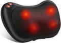Coussin Massage Shiatsu, Masseur Dos Chauffrant | Avec Tête De Massage Rotative Rotation Dans Deux Sens, Soulager Les Douleurs Musculaires, Pour Maison Et Bureau
