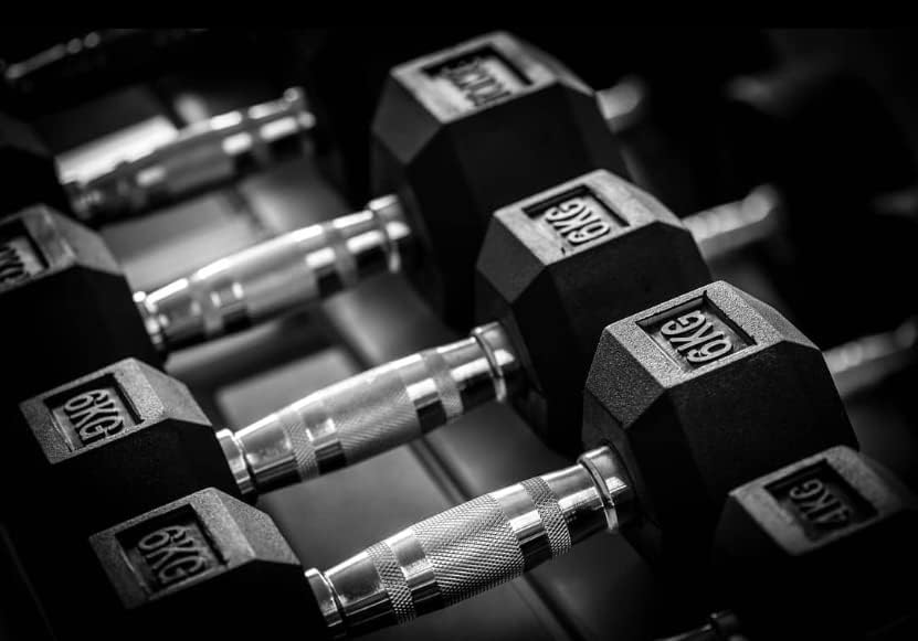 Haltères Hexagonaux Professionnels en Caoutchouc - Parfait pour Musculation et Home Gym | Poignée Ergonomique Antidérapante | 2 x 12,5 kg