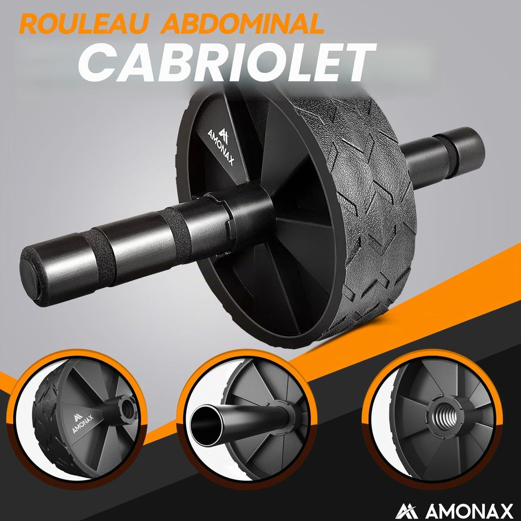 Roue Abdominale Convertible, Ab Roller Wheel, Roulette Abdominaux Exercice Pour Abdominaux, Roue De Fitness Pour Musculation Sport Maison Materiel Pour Homme Femme