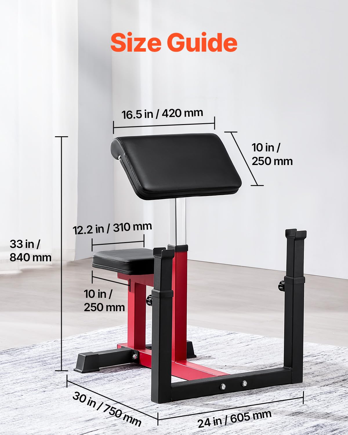 Maximisez votre Entraînement avec le Banc à Biceps Réglable - Charge Maximale de 200 Kg pour des Résultats Spectaculaires en Musculation