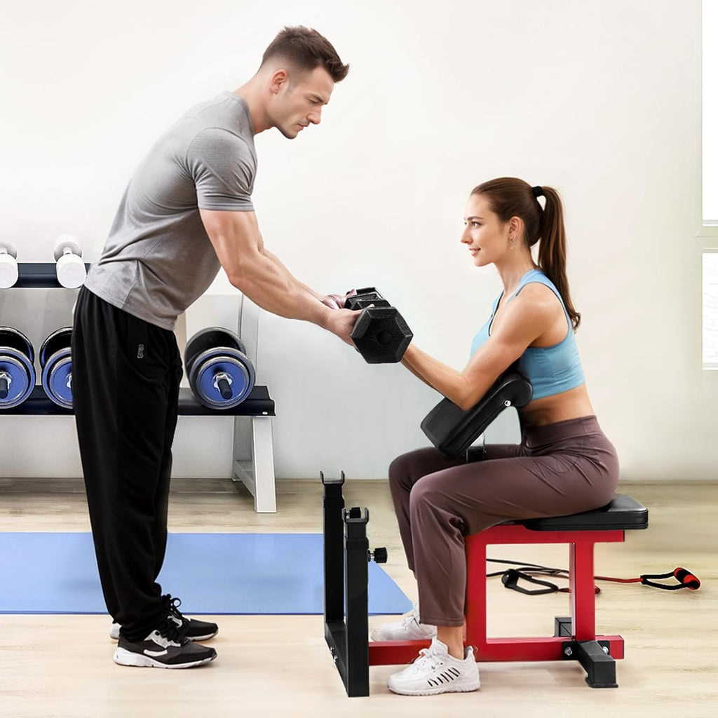 Maximisez votre Entraînement avec le Banc à Biceps Réglable - Charge Maximale de 200 Kg pour des Résultats Spectaculaires en Musculation