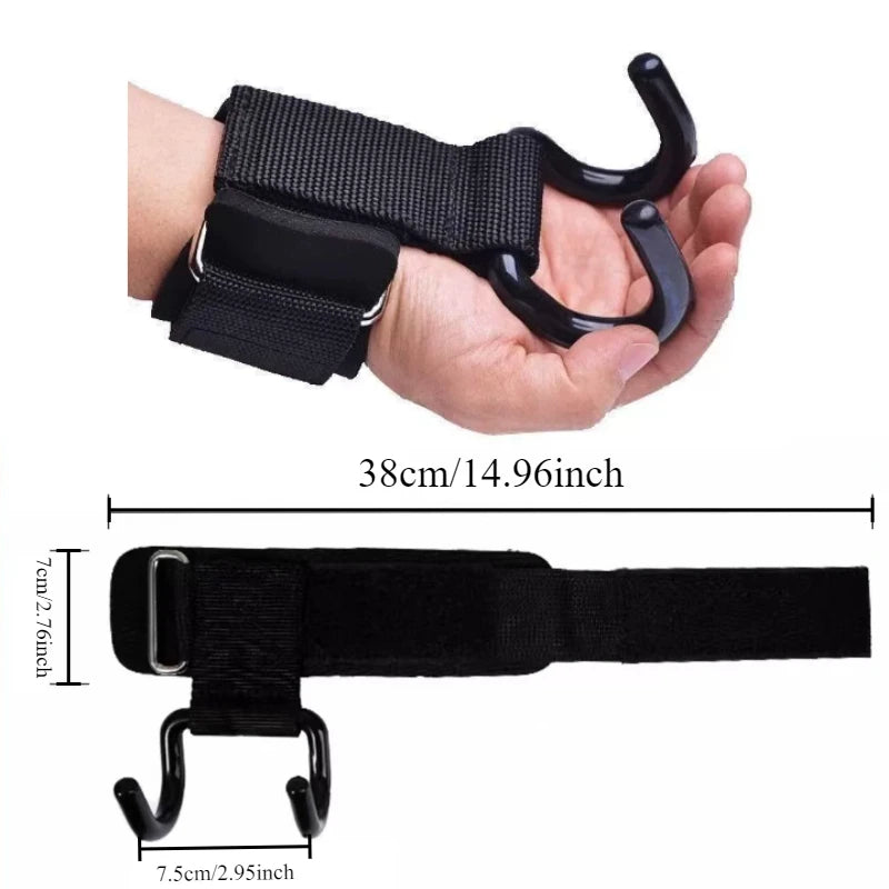 Pull-up aid hook, auxiliary hook for weightlifting strength training, 1/2 piece hanging pull-up bar fitness equipment