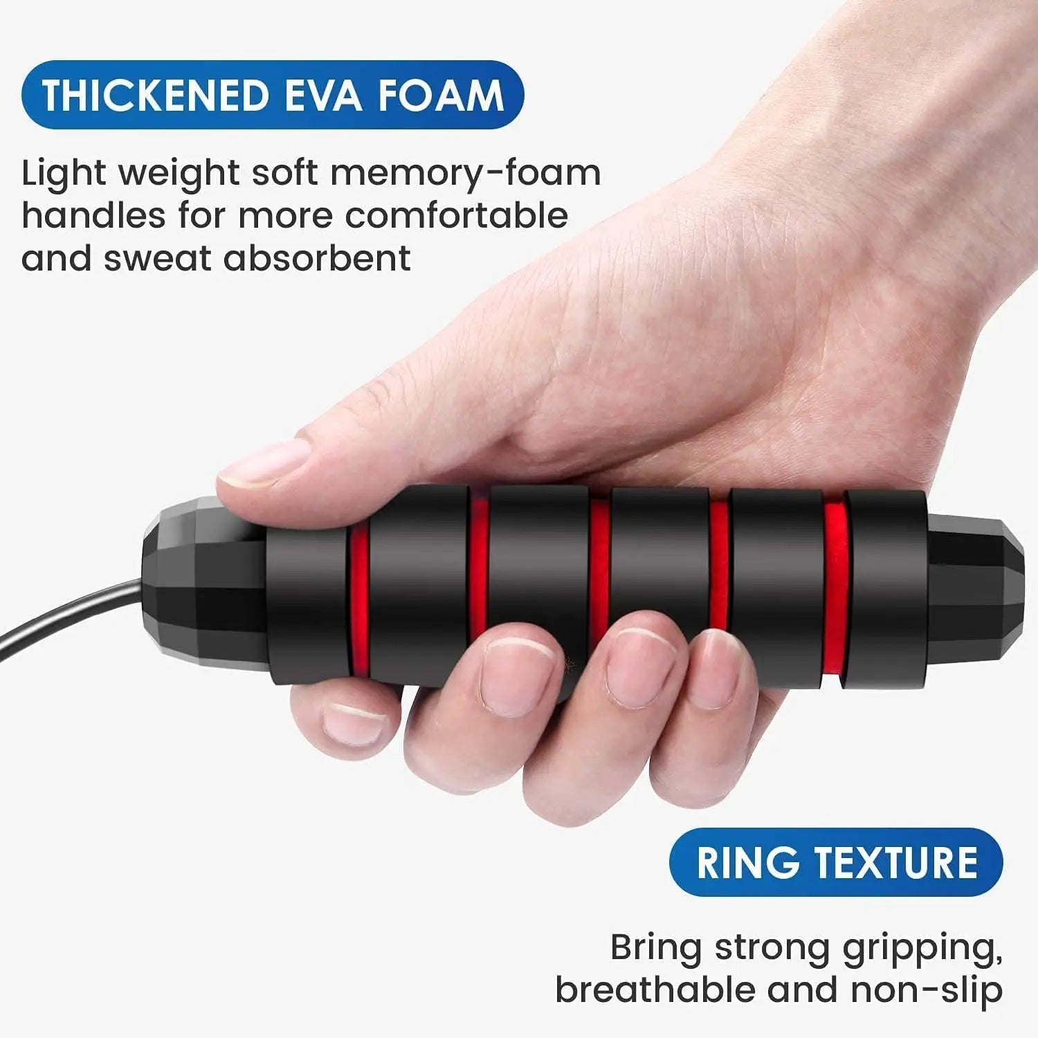 The new steel wire jump rope, adjustable jumping exercise, physical training, home sports equipment, tangle-free