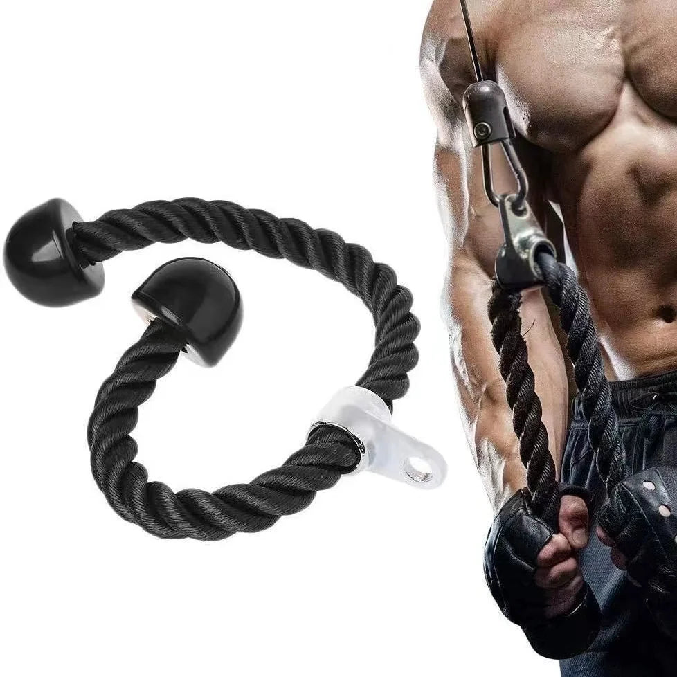 Triceps lowering rope face pull handles push pull down cord for biceps back shoulder triceps fitness tension rope gym accessory
