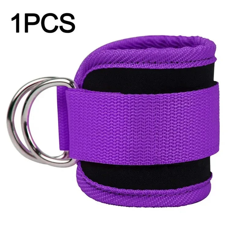 1 padded ankle strap for cable machines, fully adjustable and breathable, for leg exercises