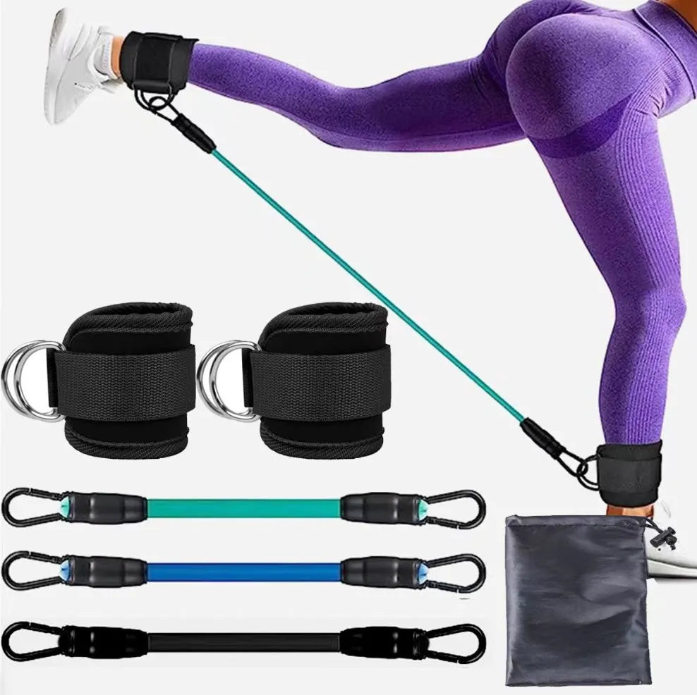 1 padded ankle strap for cable machines, fully adjustable and breathable, for leg exercises