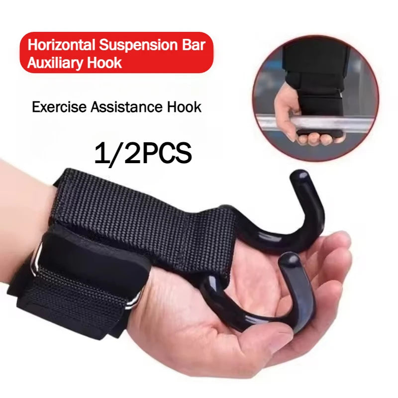 Pull-up aid hook, auxiliary hook for weightlifting strength training, 1/2 piece hanging pull-up bar fitness equipment
