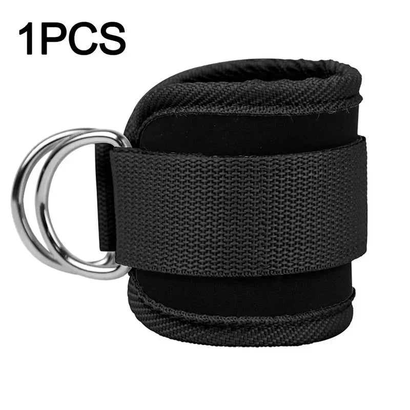 1 padded ankle strap for cable machines, fully adjustable and breathable, for leg exercises