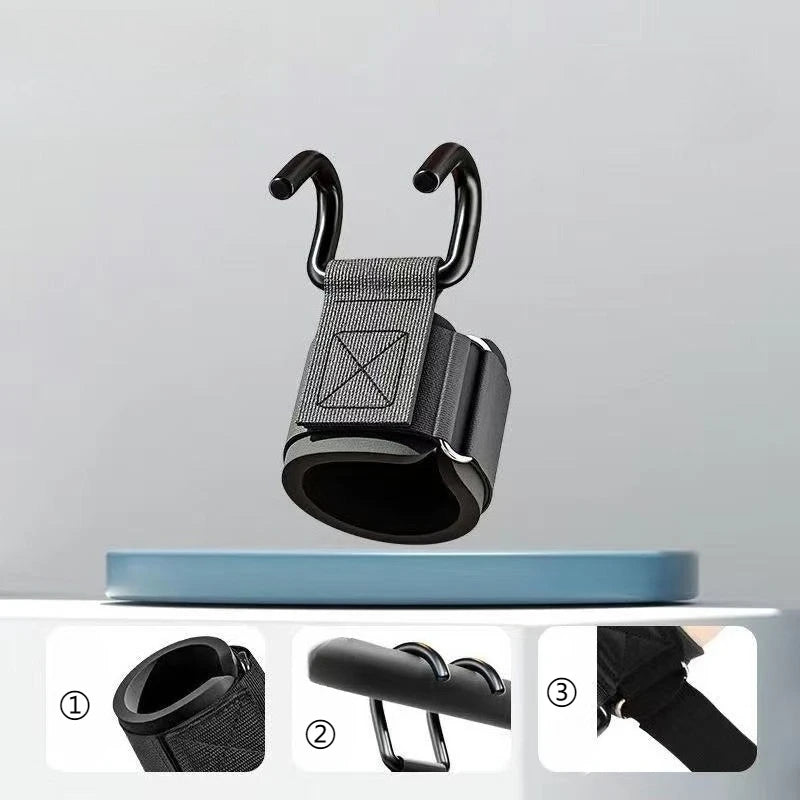 Pull-up aid hook, auxiliary hook for weightlifting strength training, 1/2 piece hanging pull-up bar fitness equipment