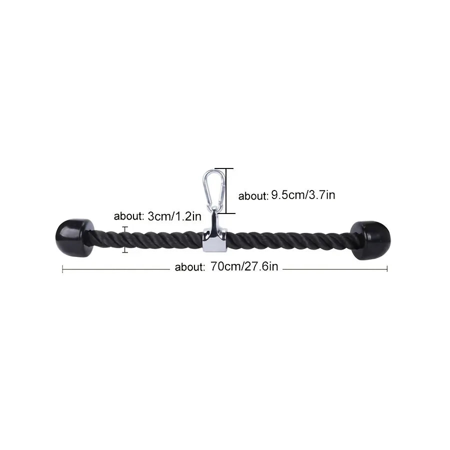 Triceps lowering rope face pull handles push pull down cord for biceps back shoulder triceps fitness tension rope gym accessory