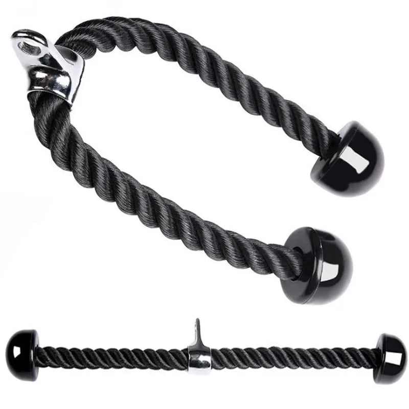 Triceps lowering rope face pull handles push pull down cord for biceps back shoulder triceps fitness tension rope gym accessory
