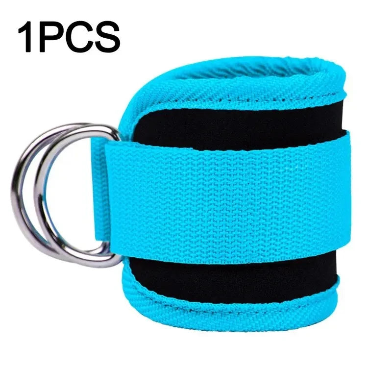 1 padded ankle strap for cable machines, fully adjustable and breathable, for leg exercises