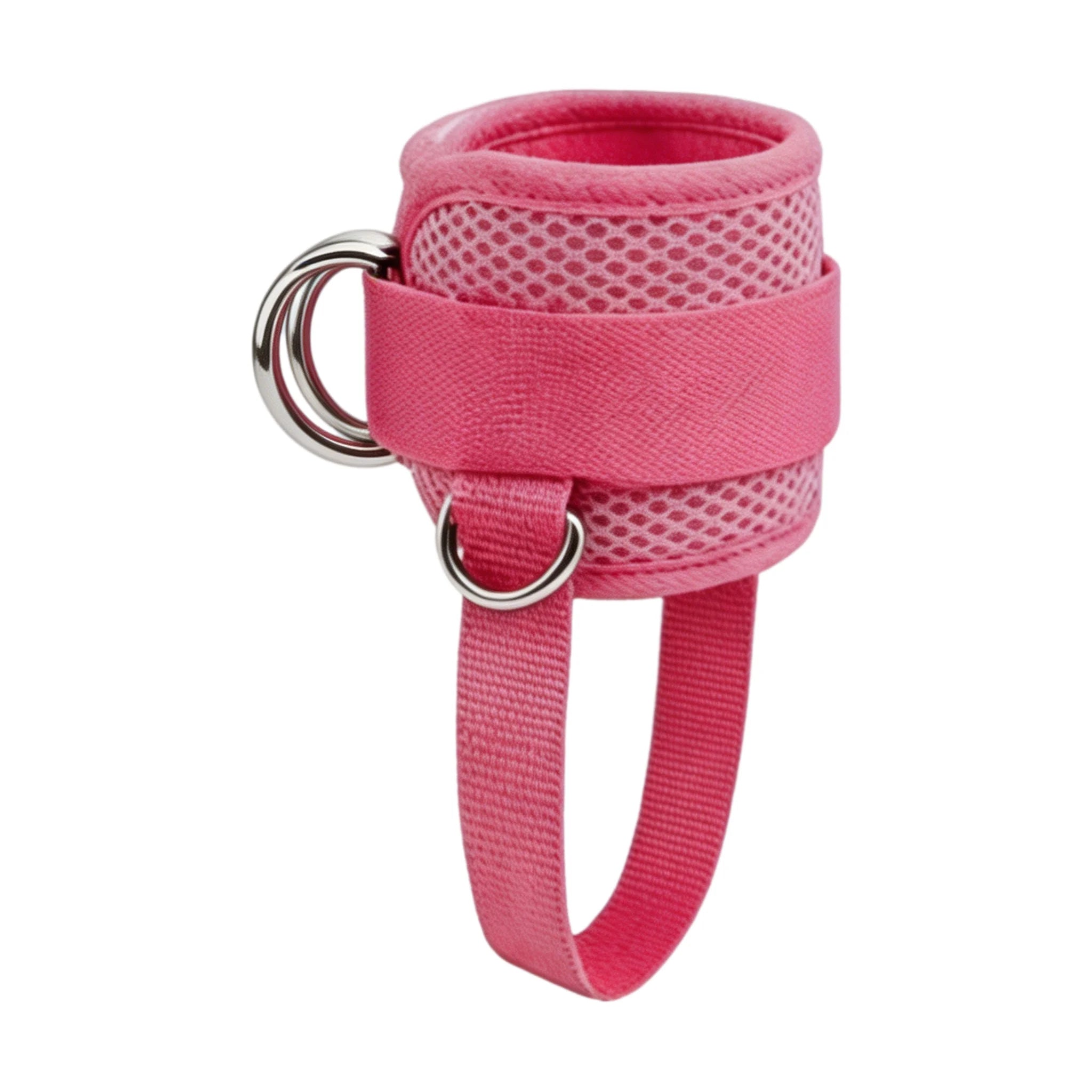 1 padded ankle strap for cable machines, fully adjustable and breathable, for leg exercises