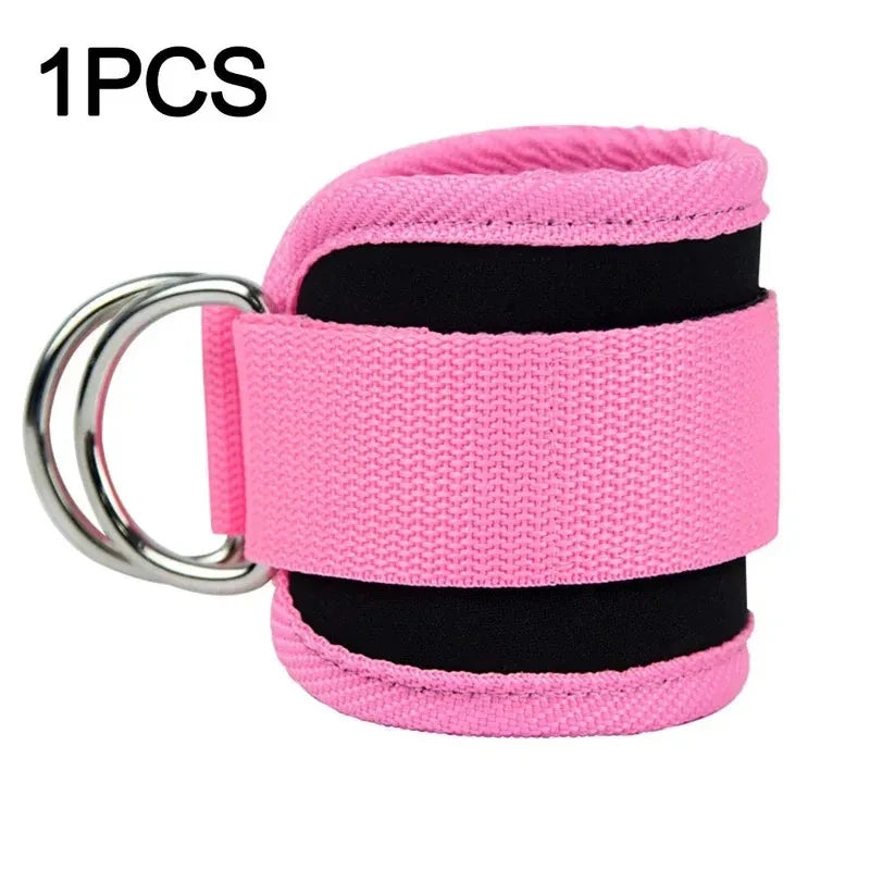 1 padded ankle strap for cable machines, fully adjustable and breathable, for leg exercises