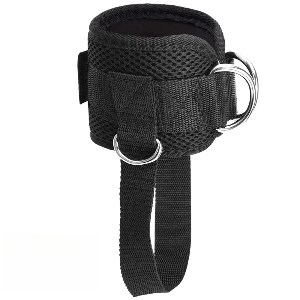 1 padded ankle strap for cable machines, fully adjustable and breathable, for leg exercises