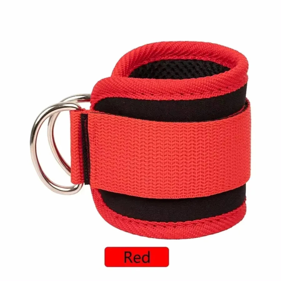 1 padded ankle strap for cable machines, fully adjustable and breathable, for leg exercises