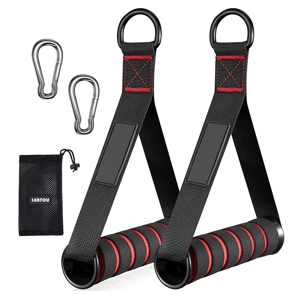 Triceps lowering rope face pull handles push pull down cord for biceps back shoulder triceps fitness tension rope gym accessory