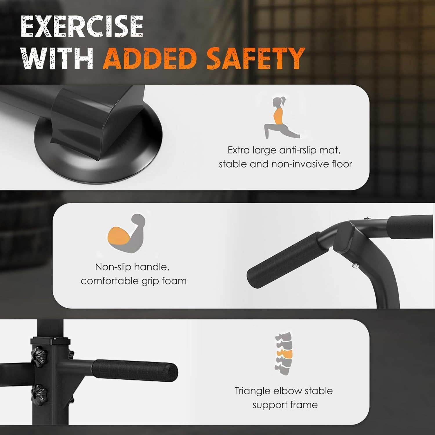 Power Tower,Dip Station,Chaise Romaine,Tractions Dips,Tour De Musculation Barre De Traction Station De Tractions Dips Abdominaux Pour Entrainement Fitness À La Maison, Hauteur Réglable