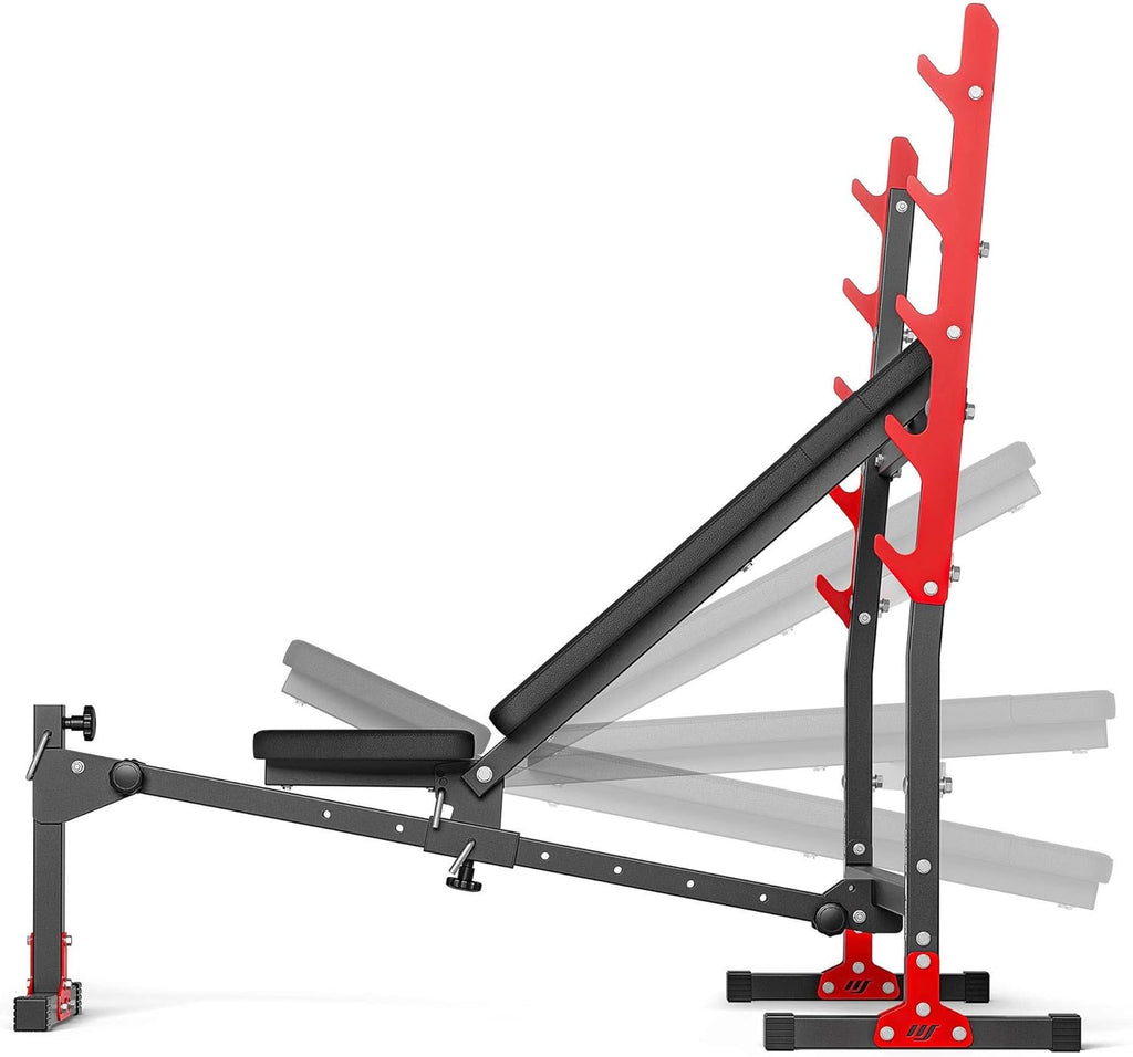 Banc De Musculation Réglable  Avec Porte-Poids MH-L107 2.0 | Made in EU