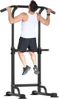 Power Tower,Dip Station,Chaise Romaine,Tractions Dips,Tour De Musculation Barre De Traction Station De Tractions Dips Abdominaux Pour Entrainement Fitness À La Maison, Hauteur Réglable
